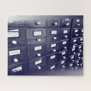 Quebra-cabeça Gavetas de biblioteca antigas
