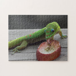 Quebra-cabeça Geco que come uvas