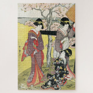 Quebra-cabeça Geisha típica japonesa Legal, senhora maiko