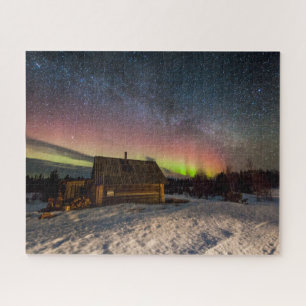 Quebra-cabeça Gelo e neve Aurora Polaris Murmansk, Islândia