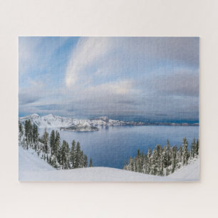 Quebra-cabeça Gelo e neve Crater Lake Oregon
