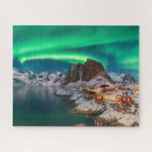 Quebra-cabeça Gelo e neve Luzes Nortes, Noruega