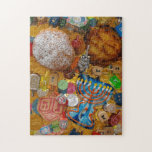 Quebra-cabeça Gelt, Dreidels, Menorah, Sufganiot, & Latke<br><div class="desc">" Expressões judaicas, " ofertas uma experiência da compra porque você não encontrará em qualquer outro lugar. Boa vinda a nossa loja. Diga seus amigos sobre nós e envie-lhes nossa relação:  http://www.zazzle.com/YehudisL?rf=238549869542096443*</div>