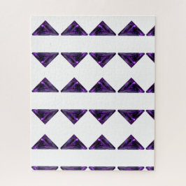 Quebra-cabeça Gemstone do Triângulo Ametista Roxo