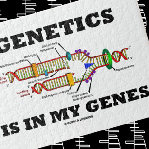 Quebra-cabeça Genética está em meu Genes Humor de Replicação