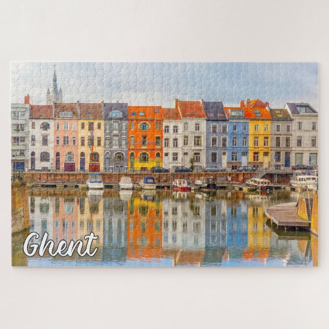 Quebra-cabeça Gent, Bélgica (Horizontal)