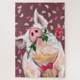 Quebra-cabeça Gentleman Pig - Amor