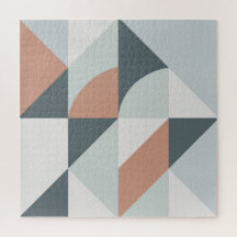 Geometria Desbotada Vintage | Puzzle Moderno de Me