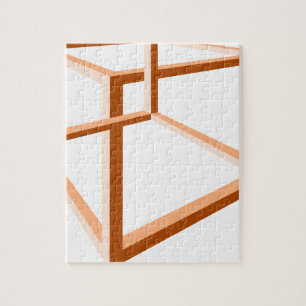 Quebra-cabeça Geometria impossível da ilusão 3d da ilusão óp