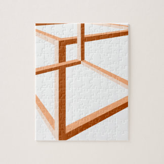 Quebra-cabeça Geometria impossível da ilusão 3d da ilusão óptica