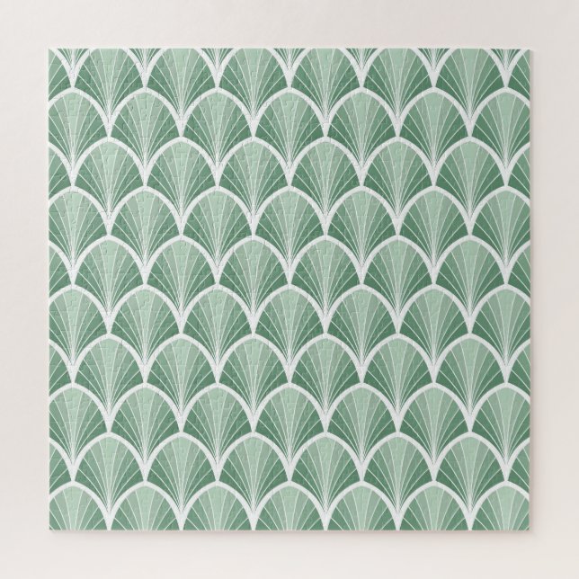 Quebra-cabeça Geométrico Clássico: Estilo sem Costura Art Deco (Vertical)