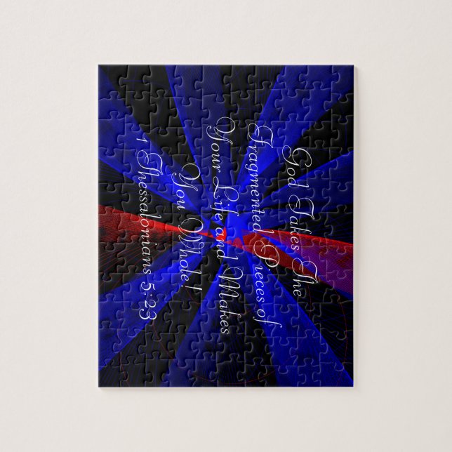 Quebra-cabeça Geométrico Fragmentado Abstrato Mirt (Vertical)