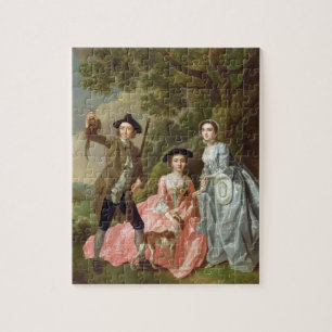 Quebra-cabeça George Rogers com sua esposa, Margaret, e seu Sis