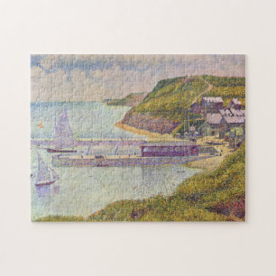 Quebra-cabeça Georges Seurat - Port-en-Bessin na Maré Alta