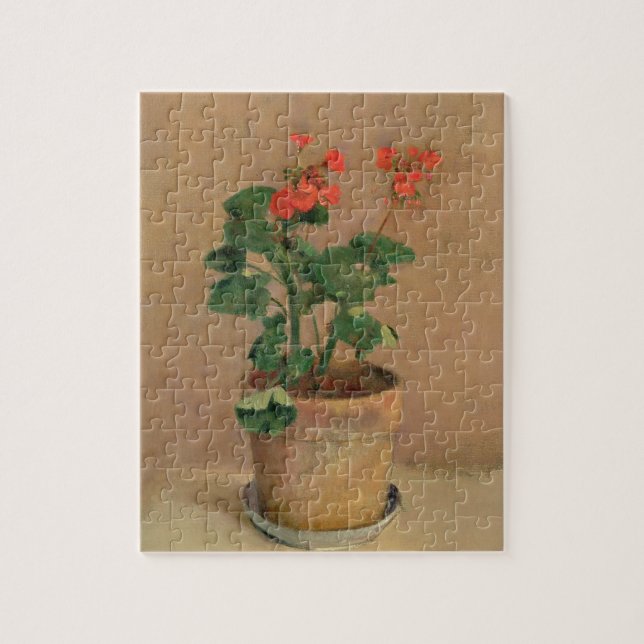 Quebra-cabeça Gerânio em um pote, c.1905 (óleo em canvas) (Vertical)