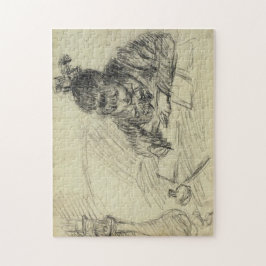 Quebra-cabeça Germaine Hoschedé Escrevendo Monet Fine Art