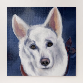 QUEBRA-CABEÇA GERMAN SHEPHERD BRANCO