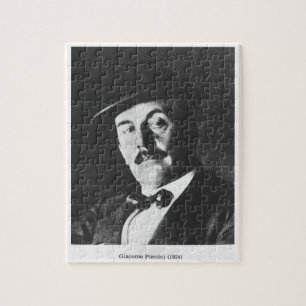 Quebra-cabeça Giacomo Puccini (1858-1924) 1924 (photolitho) (b/w