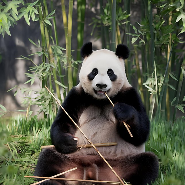 Quebra-cabeça Giant Panda Bamboo Snack (Criador carregado)