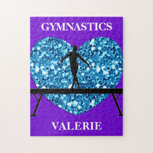 Quebra-cabeça Ginástica Equilibrar Feixe Roxo