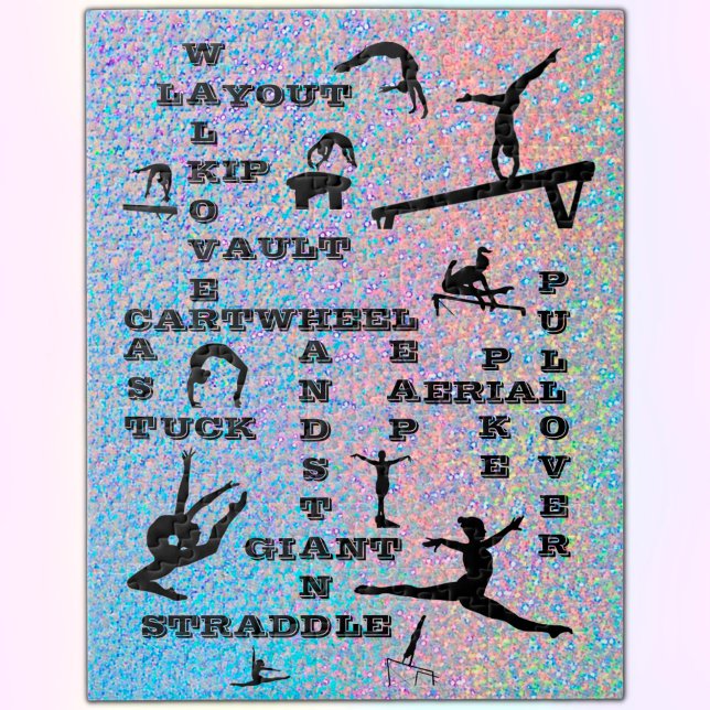 Quebra-cabeça Ginástica Habilita Palavras Cruzadas Holográfico (Criador carregado)