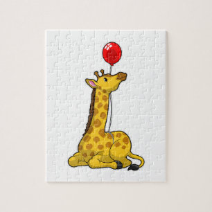 Quebra-cabeça Girafa com Balão