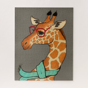 Quebra-cabeça Girafa do hipster