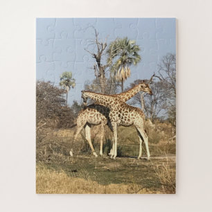 Quebra-cabeça "Girafa Love in Action Tanzania
