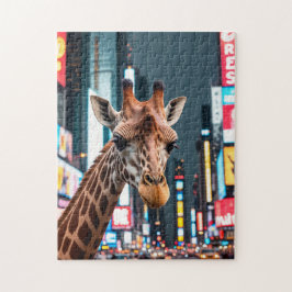 Quebra-cabeça Girafa na Times Square