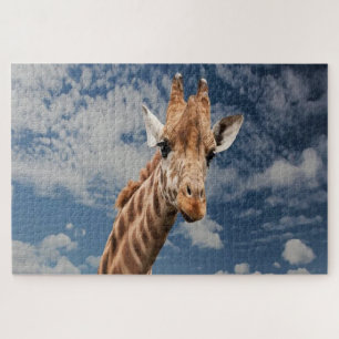 Quebra-cabeça Giraffe selfie
