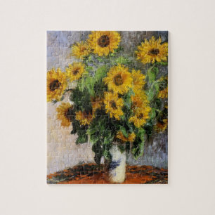 Quebra-cabeça Girassóis, 1881, por Monet.