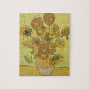 Quebra-cabeça Girassóis de Van Gogh - Amarelo Vibrante sobre Ama