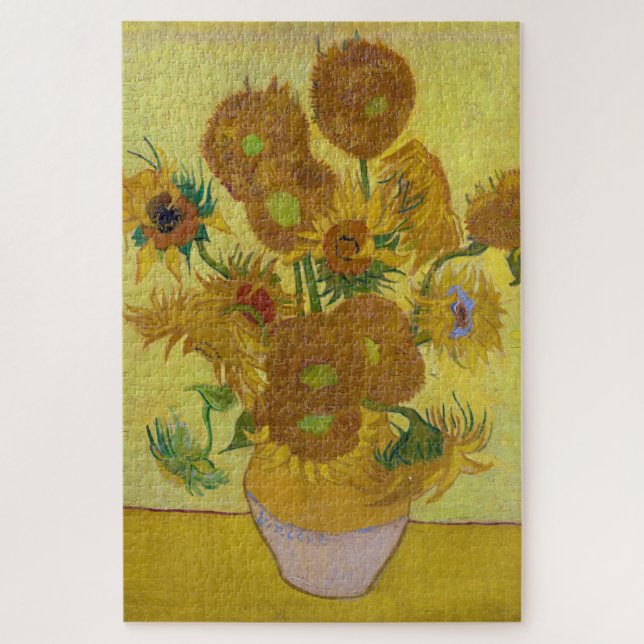 Quebra-cabeça Girassóis, Vincent van Gogh (Vertical)