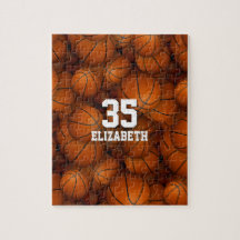 girls boys personalized sporty basketball pattern