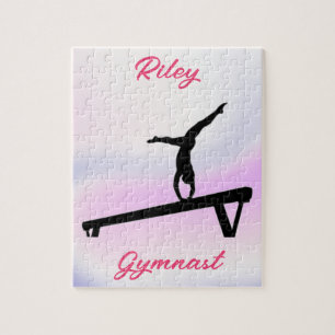 Quebra-cabeça Girls Gymnastics Beam Soft Pastel