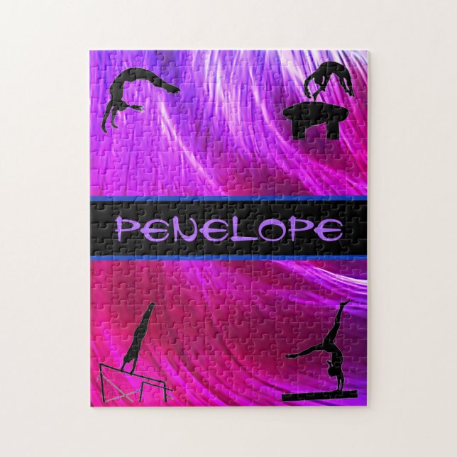 Quebra-cabeça Girls Gymnastics Events Abstrato (Vertical)