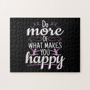 Quebra-cabeça Girls Gymnastics - Motivational Happy Cote