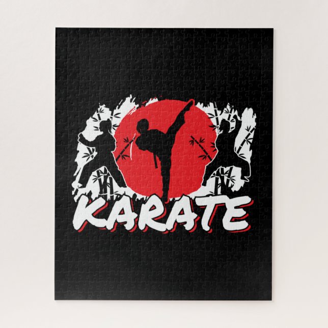 Quebra-cabeça Girls Karate - Tema Japonês Patriótico (Vertical)