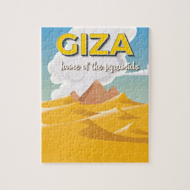 Quebra-cabeça Giza - Lar das pirâmides pôster de viagem (Vertical)