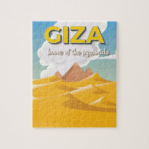 Quebra-cabeça Giza - Lar do poster de viagens das pirâmides
