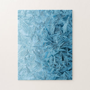 Quebra-cabeça Glândula de inverno gelada azul-cristal
