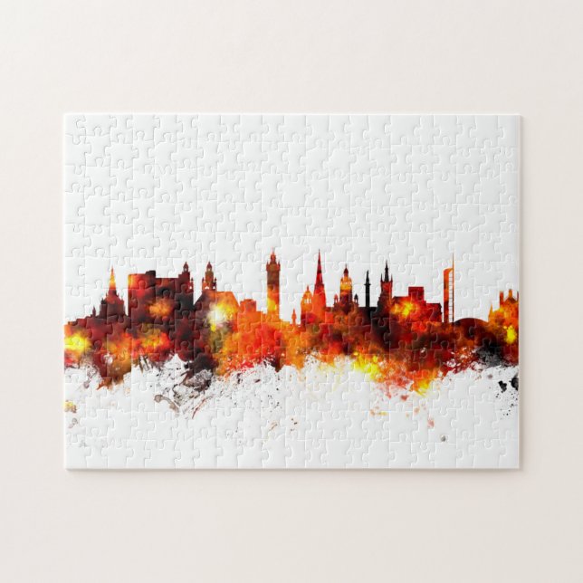 Quebra-cabeça Glasgow Scotland Skyline (Horizontal)