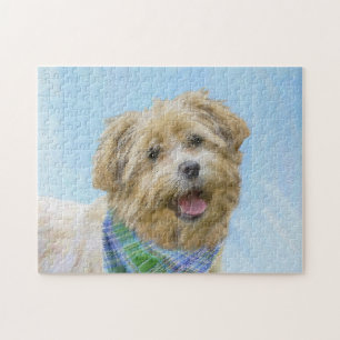 Quebra-cabeça Glen of Imaal Terrier Painting - Arte Original de