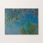 Quebra-cabeça Glicínias por Claude Monet<br><div class="desc">A glicínia por Claude Monet, óleo nas canvas C. 1925, é uma pintura de paisagem de videiras de suspensão da flor das glicínias sobre reflexões na água na lagoa e no jardim famosos do lírio de água que cercaram a casa e o estúdio do artista em Giverny. Com brushstrokes largos,...</div>