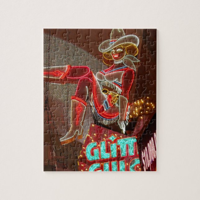 Quebra-cabeça Glitter Gulch de Las Vegas (Vertical)