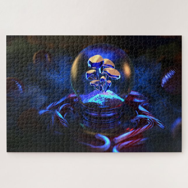 Quebra-cabeça Globo de neve (Fluorescência) (Horizontal)