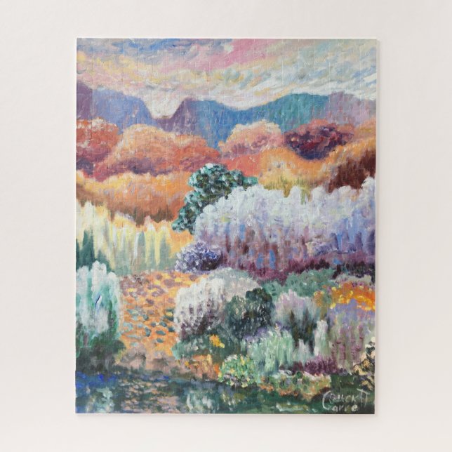 Quebra-cabeça Glória do Deserto - Legal e Colorida Painting  (Vertical)