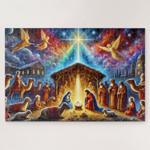 Quebra-cabeça Gloriosa Cena de Natal da Cena de Natal
