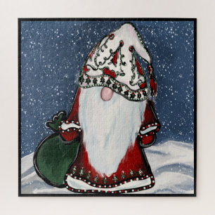 QUEBRA-CABEÇA GNOMO DE NATAL