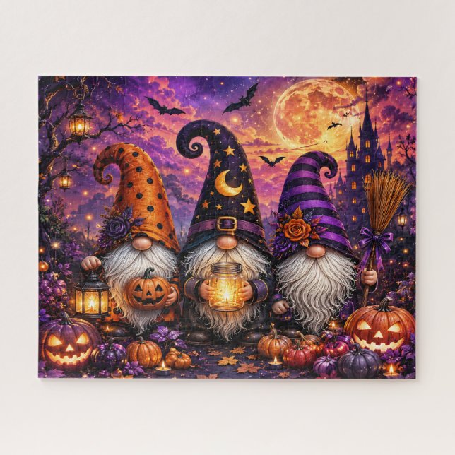 Quebra-cabeça Gnomo do Halloween (Horizontal)